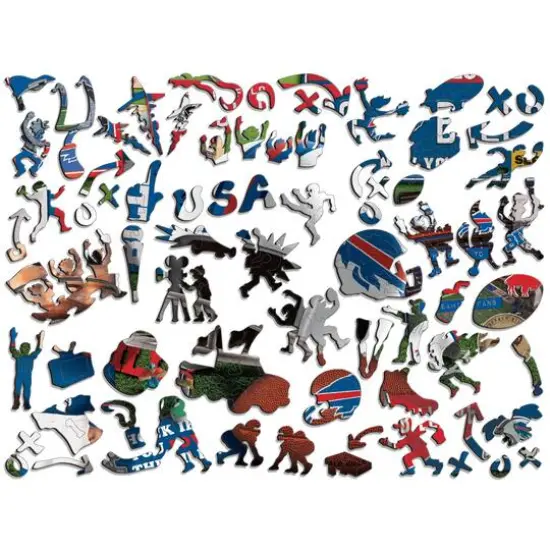 NFL Buffalo Bills Retro Series 333 Piece Wooden Puzzle {3}