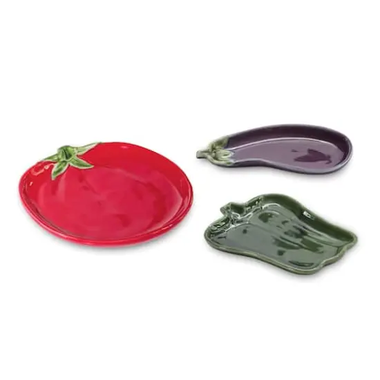 Ceramic Vegetable Plates Set {1}