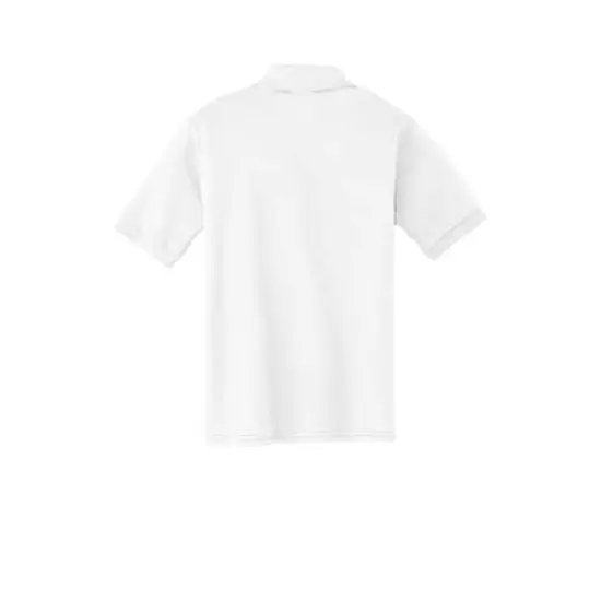 Port & Company&reg; Youth Core Blend Jersey Knit Polo White {5}