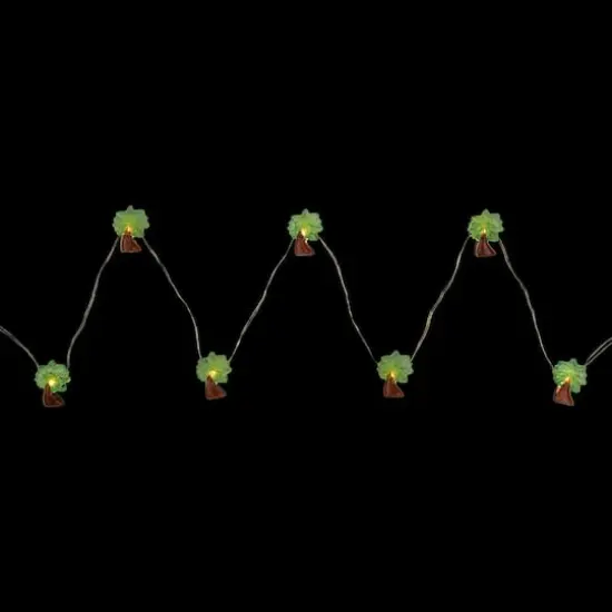 10ct. LED Green & Brown Palm Tree Fairy Lights Set {3}