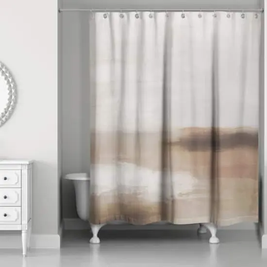 Soft Smooth Warm Abstract 71" x 74" Shower Curtain {1}