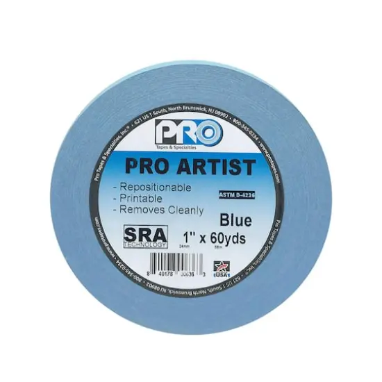 Pro Tape Blue Pro Artist Tape, 3/4" x 60yd. {1}