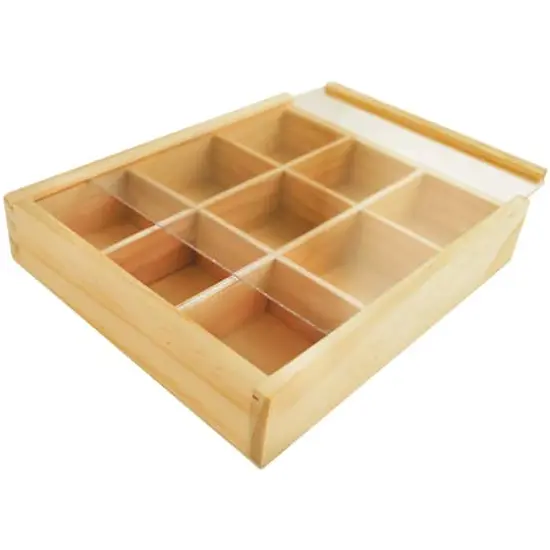Multicraft Natural Wood Keepsake Box {3}