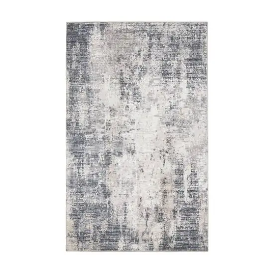Glitzhome&reg; Abstract Area Rug Blue/Ivory/Tan {1}