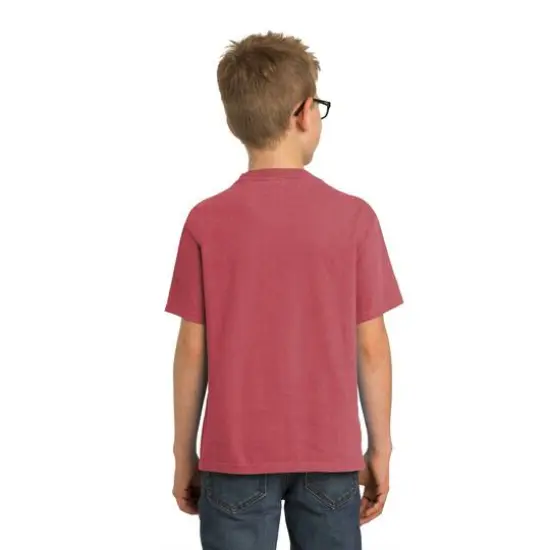 Port & Company&reg; Beach Wash Garment-Dyed Youth T-Shirt Red Rock {6}