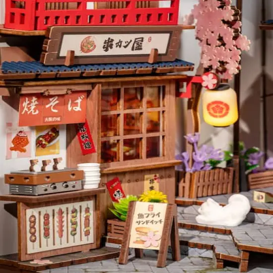 Rolife&reg; Sakura Wine Alley DIY Book Nook Shelf Insert Kit {8}