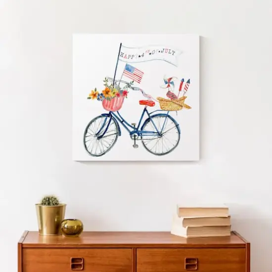 American Bike Canvas Wall Art {3}