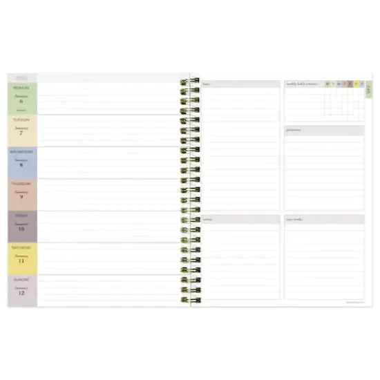 TF Publishing 2025 Medium Lemons of Capri Weekly Monthly Spiral Planner {4}