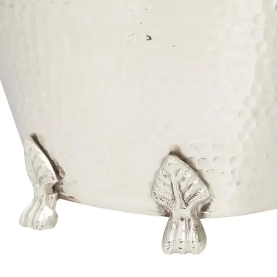 14" Silver Aluminum Traditional Wine Holder {4}