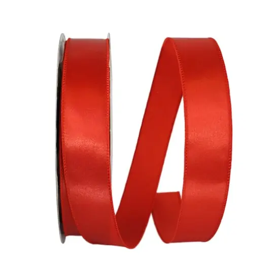 JAM Paper 1.5" x 50yd. Satin Value Wired Ribbon Rust {1}