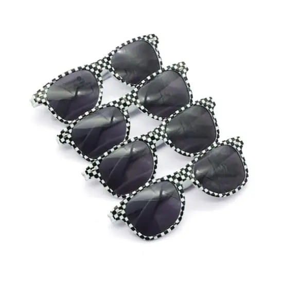 Black & White Checker Sunglasses, 4ct. by Celebrate It&trade; {1}