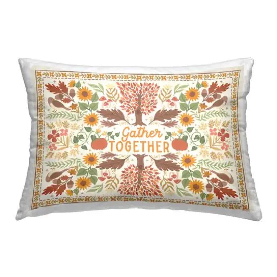 Stupell Industries Gather Together Pattern Decorative Printed Throw Pillow {1}