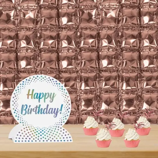 Beistle RoseGold Foil Balloon Backdrops {3}