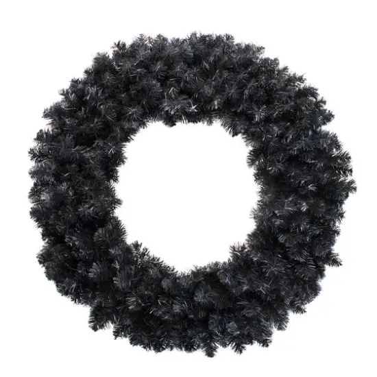 3ft. Black Colorado Spruce Artificial Christmas Wreath {1}