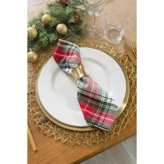 DII&reg; Christmas Plaid Napkins, 6ct. {5}