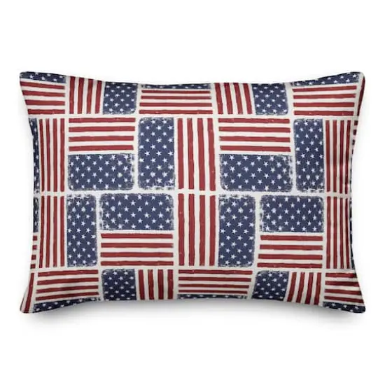 Americana Flag Accent Pillow {1}