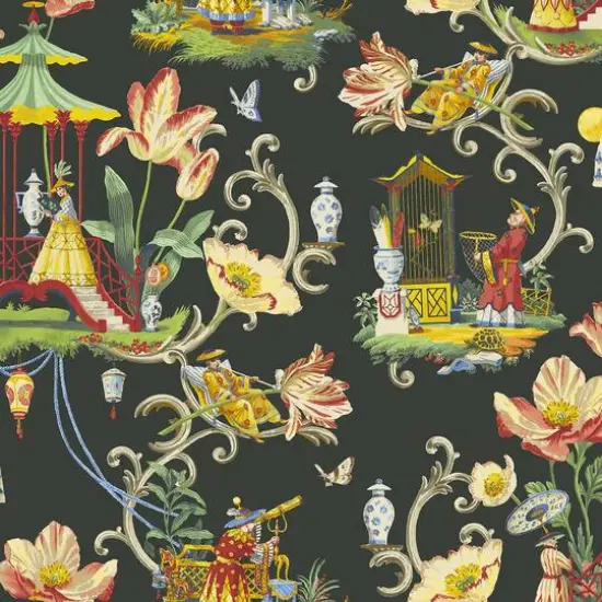Harrison Howard East of the Moon Peel & Stick Wallpaper Porcelain {2}