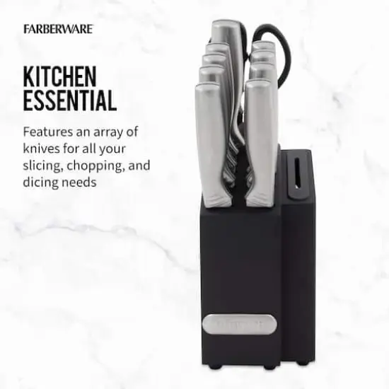 Farberware Edgekeeper 11-Piece Stainless Steel Knife Block Set {6}
