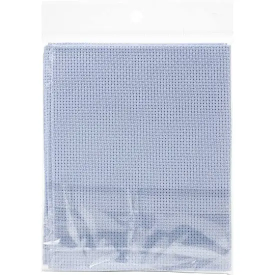 Design Works&trade; Light Blue Aida 14 Count Cotton Cross Stitch Fabric {3}