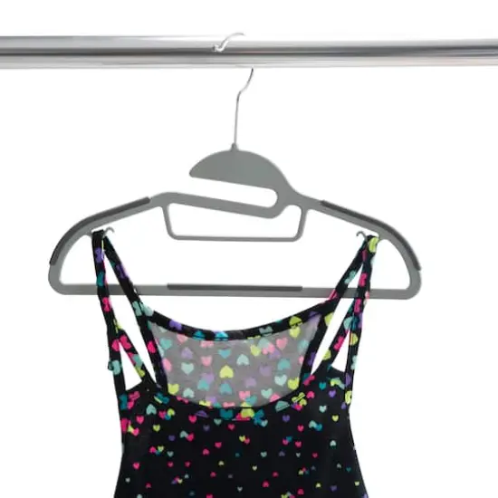 Simplify Kids Collar Saver Ultimate Hangers, 12ct. Light Gray {4}