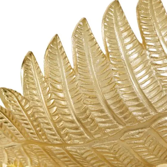 Gold Aluminum Contemporary Tray Set {4}