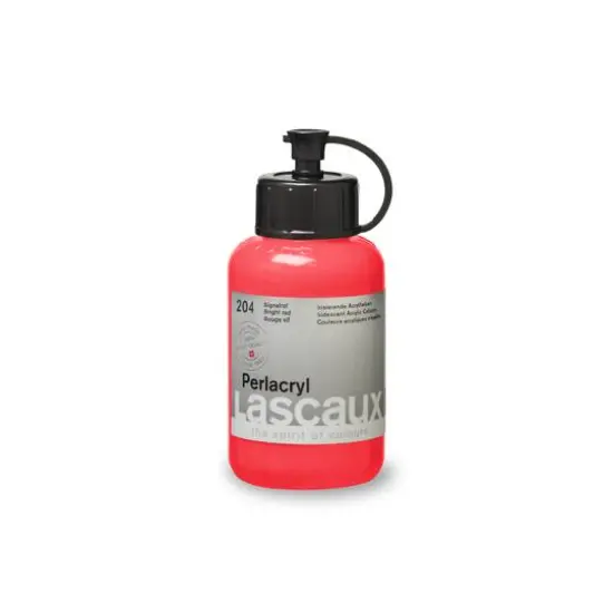 Lascaux Pearlacryl Paint, 85mL 204 Bright Red {4}