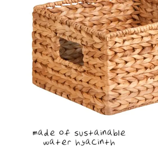 Honey Can Do Natural Woven Hyacinth Nested Storage Basket Set, 3ct. {8}