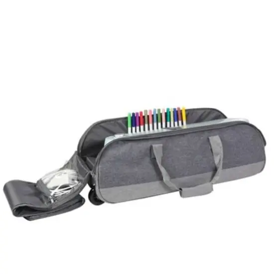 Everything Mary Gray Heather Rolling Craft Tote for Cricut, Brother, Silhouette Machines {4}
