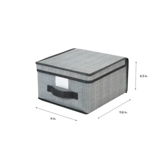 Simplify Medium Storage Box Gray {8}