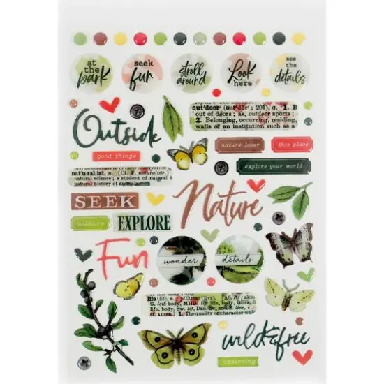 49 and Market Vintage Artistry Naturalist Wishing Bubbles & Trinkets Stickers {3}