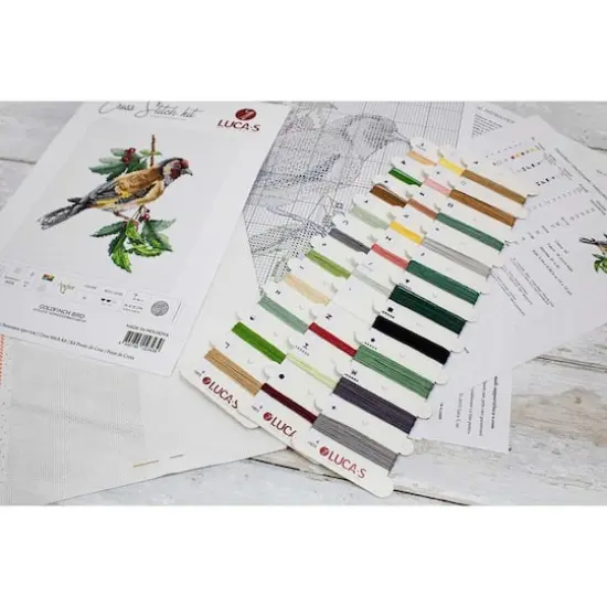Luca-s Goldfinch Bird Counted Cross Stitch Kit {5}