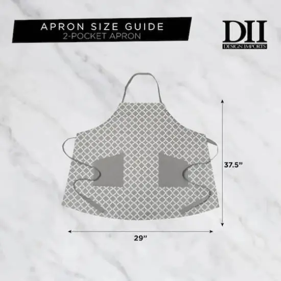 DII&reg; Damask Apron Wine {6}