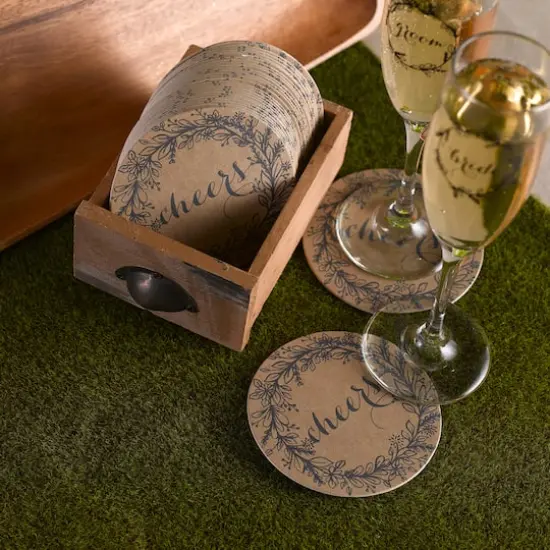 Hortense B. Hewitt Co.&trade; Rustic Wreath Coaster {3}