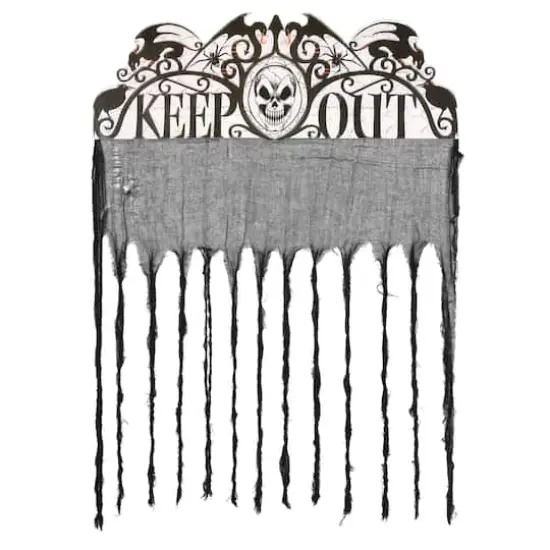 4ft. Black Keep Out Door Curtain by Ashland&reg; {1}
