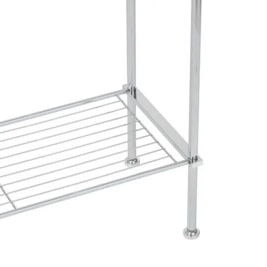 Organize It All Chrome Freestanding Towel Rack {7}