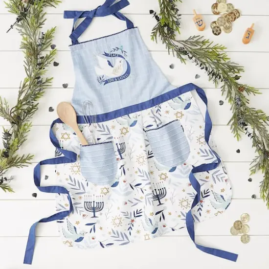 DII&reg; Peace Love and Latkes Printed Apron {5}