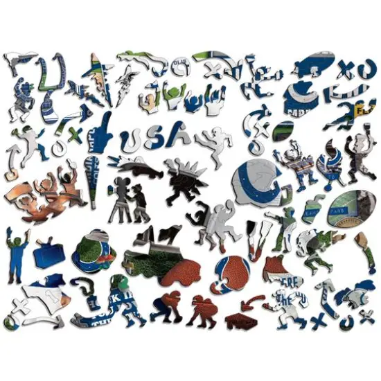 Retro Series Wooden Puzzle Indianapolis Colts {4}