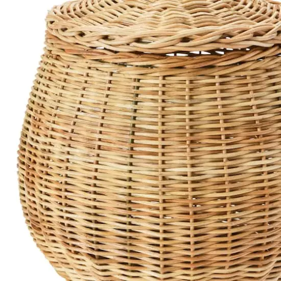 Hello Honey&reg; Hand-Woven Wicker Baskets with Lids Set {3}