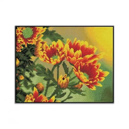 Diamond Dotz&reg; Intermediate Field Daisies Pre-Framed Diamond Painting Kit {5}