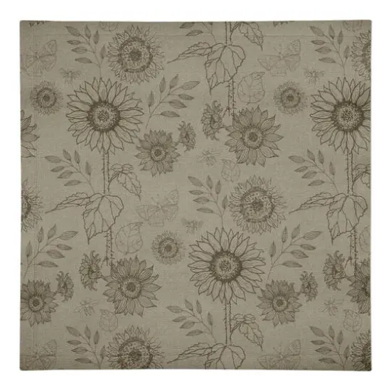 Sunflower Icons Cotton Twill Napkin Brown {1}