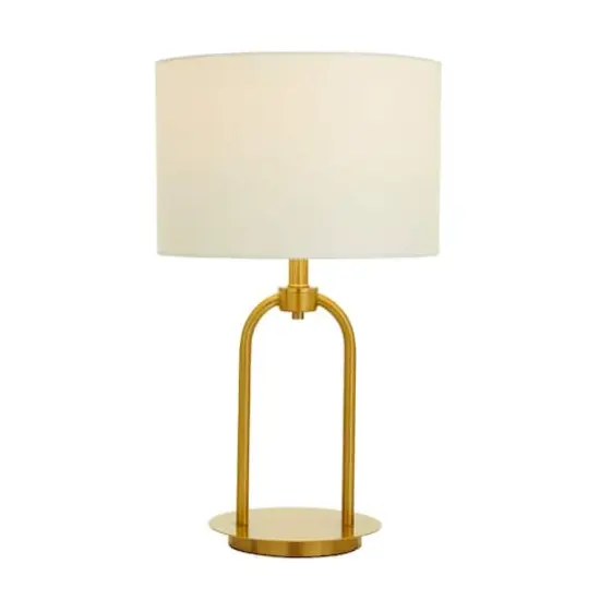 Gold Modern Table Lamp, 7" x 7" x 19" {4}