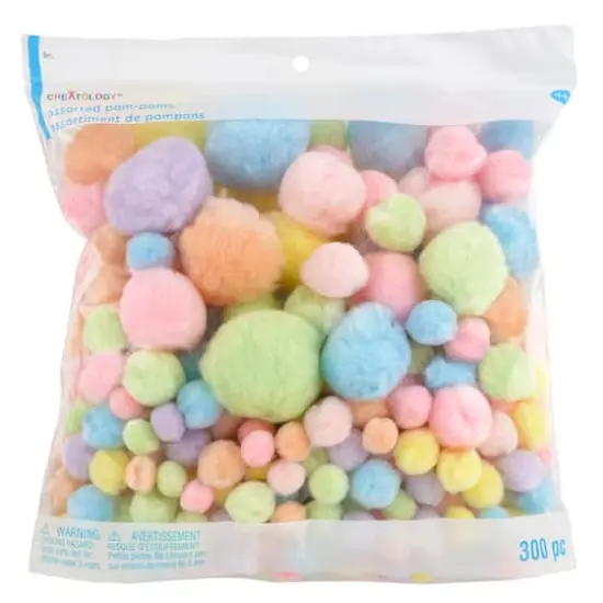 Pastel Pom Poms by Creatology&trade;, 300ct. {4}