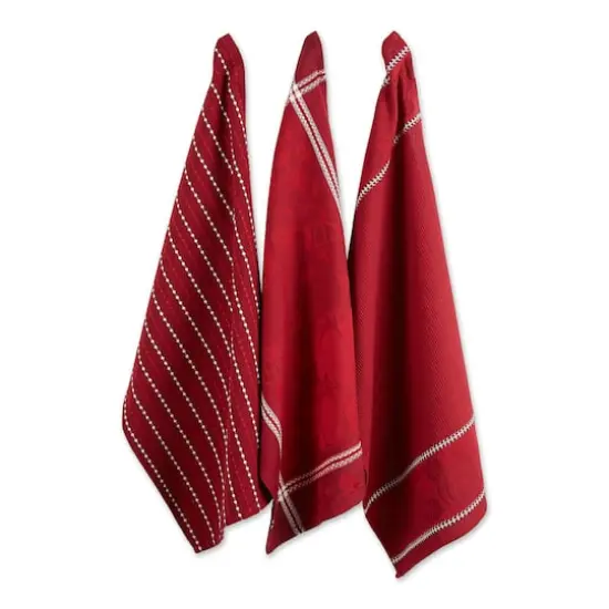DII&reg; Redwood Harvest Embellished Dish Towels, 3ct. {1}