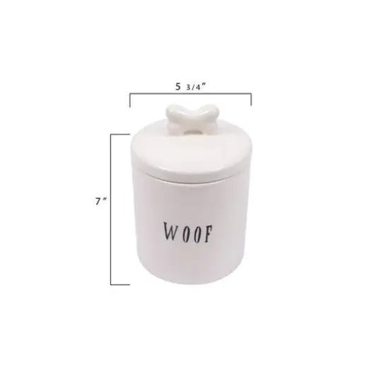 Hello Honey&reg; 7'' Woof Jar with Bone Handle Lid {6}