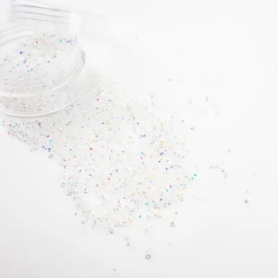 1.2mm Glass Micro Rhinestones by Bead Landing&trade;, 0.7oz. Clear AB {5}