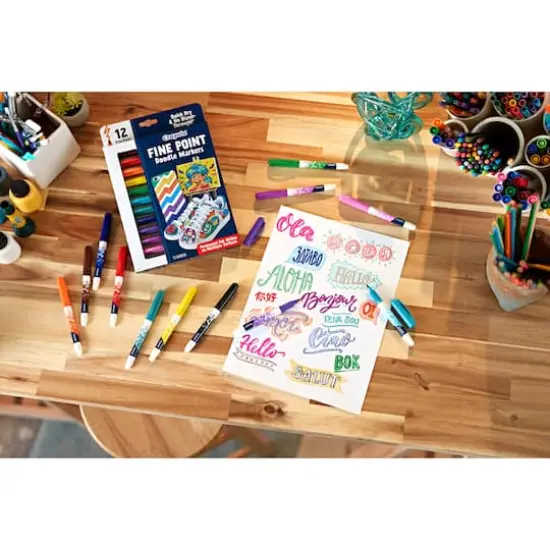 Crayola&reg; Fine Point Doodle Markers, 12ct. {3}