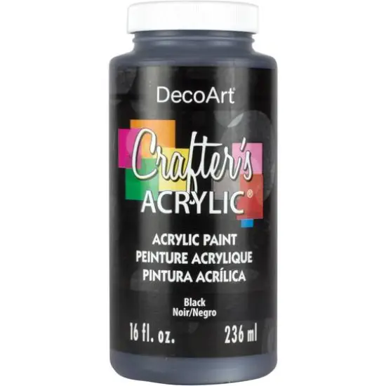 DecoArt&reg; Crafter's Acrylic&reg; All-Purpose Acrylic Paint Black {1}