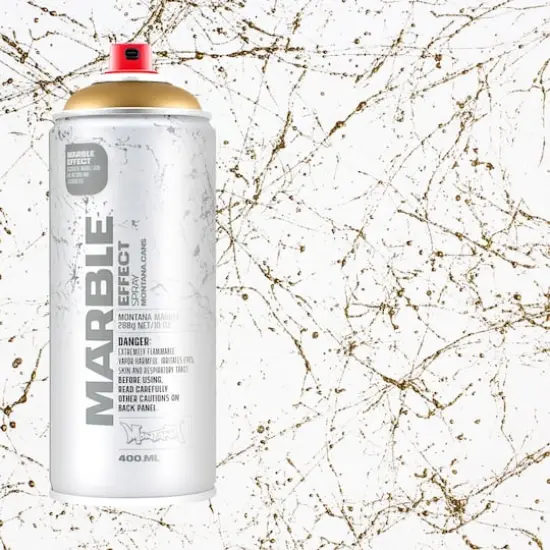 Montana&trade; Cans Marble Effect Spray Paint, 400mL Gold {4}