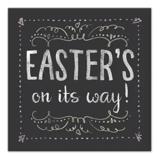 Easter Chalk Canvas Wall Art {1}