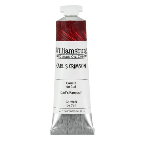 Williamsburg&reg; Artist Oil Colors, 37mL Carl's Crimson (Permanent) {1}